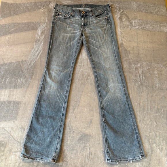 7 For All Mankind Bootcut Denim Jeans Wmn’s sz 28 - Picture 1 of 9